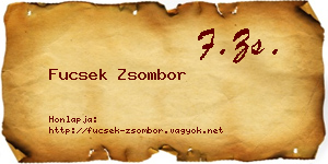 Fucsek Zsombor névjegykártya